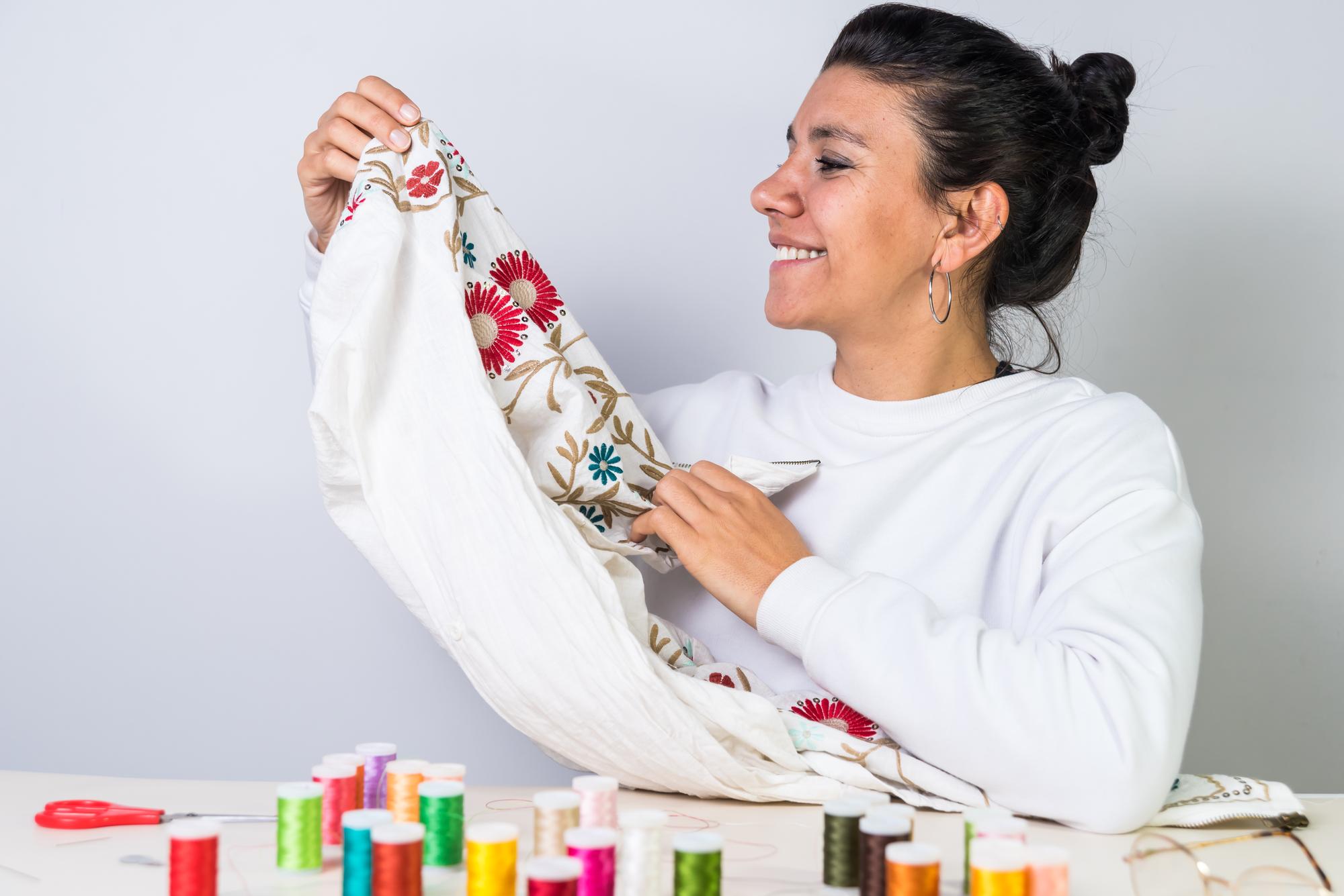 portrait of Anna lead embroiderer